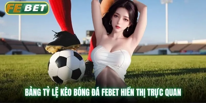 Bảng tỷ lệ kèo bóng đá Febet hiển thị trực quan